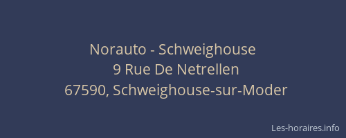 Norauto - Schweighouse