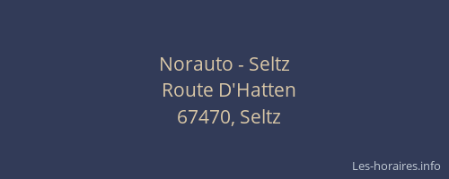 Norauto - Seltz