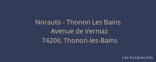 Norauto - Thonon Les Bains