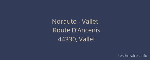 Norauto - Vallet