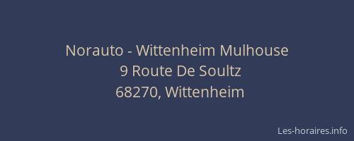 Norauto - Wittenheim Mulhouse