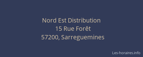 Nord Est Distribution