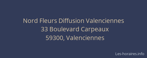 Nord Fleurs Diffusion Valenciennes