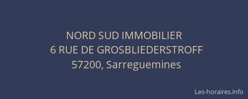 NORD SUD IMMOBILIER