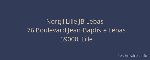 Norgil Lille JB Lebas