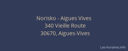 Norisko - Aigues Vives