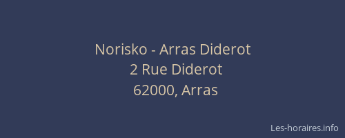 Norisko - Arras Diderot