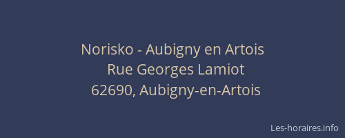 Norisko - Aubigny en Artois