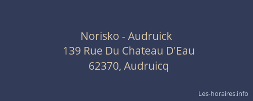 Norisko - Audruick