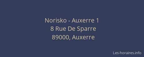 Norisko - Auxerre 1