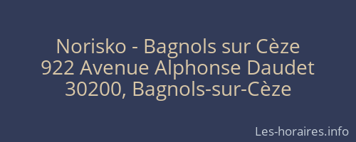 Norisko - Bagnols sur Cèze