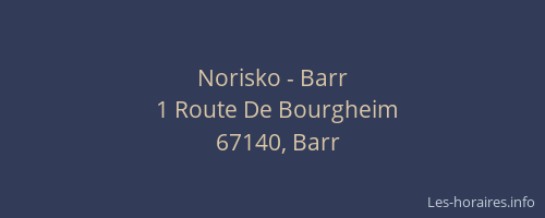 Norisko - Barr