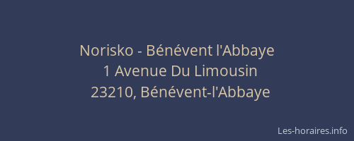 Norisko - B&eacute;n&eacute;vent l'Abbaye
