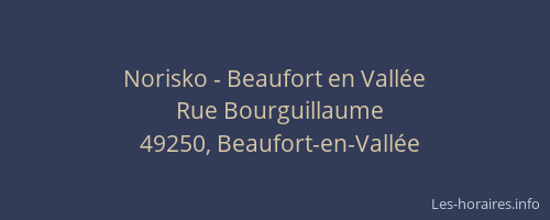 Norisko - Beaufort en Vallée