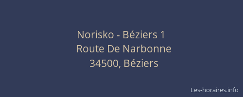 Norisko - Béziers 1