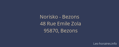 Norisko - Bezons