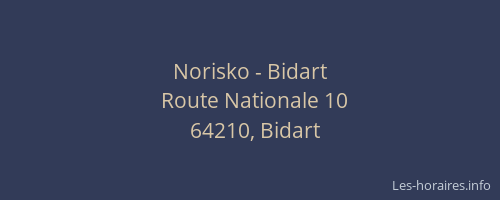 Norisko - Bidart
