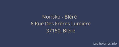 Norisko - Bléré