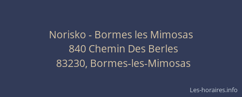 Norisko - Bormes les Mimosas