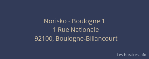 Norisko - Boulogne 1