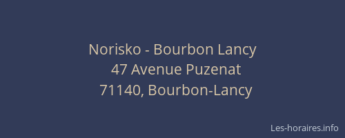 Norisko - Bourbon Lancy