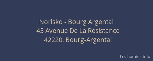 Norisko - Bourg Argental