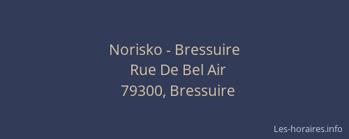 Norisko - Bressuire