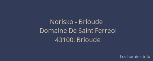Norisko - Brioude