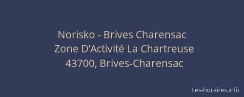 Norisko - Brives Charensac