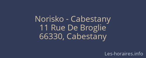 Norisko - Cabestany