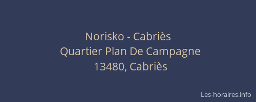 Norisko - Cabriès