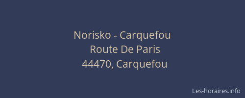 Norisko - Carquefou
