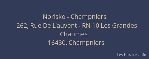 Norisko - Champniers
