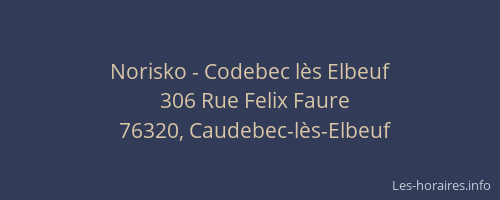 Norisko - Codebec lès Elbeuf