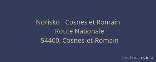 Norisko - Cosnes et Romain