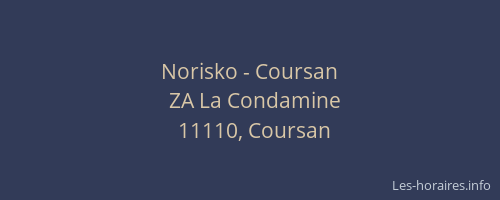 Norisko - Coursan