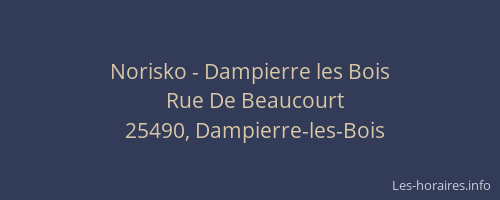 Norisko - Dampierre les Bois