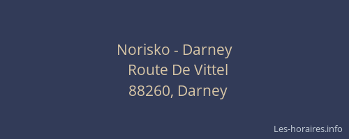 Norisko - Darney