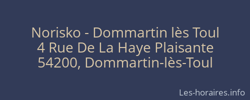 Norisko - Dommartin lès Toul
