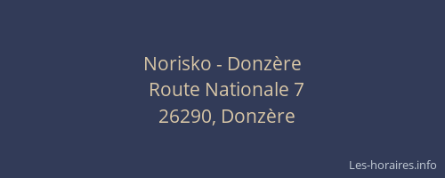 Norisko - Donzère