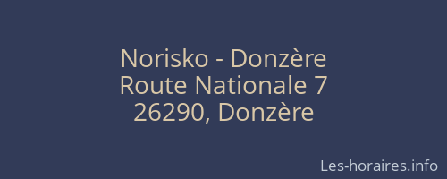 Norisko - Donzère
