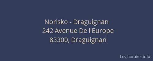 Norisko - Draguignan