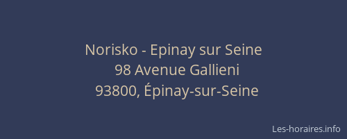 Norisko - Epinay sur Seine