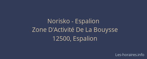Norisko - Espalion