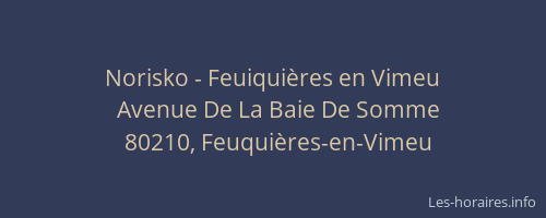 Norisko - Feuiqui&egrave;res en Vimeu
