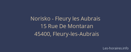 Norisko - Fleury les Aubrais
