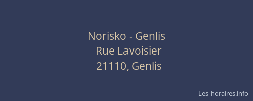 Norisko - Genlis