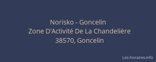 Norisko - Goncelin