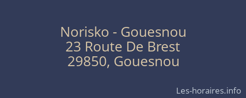 Norisko - Gouesnou