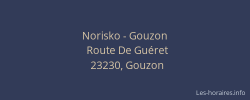 Norisko - Gouzon